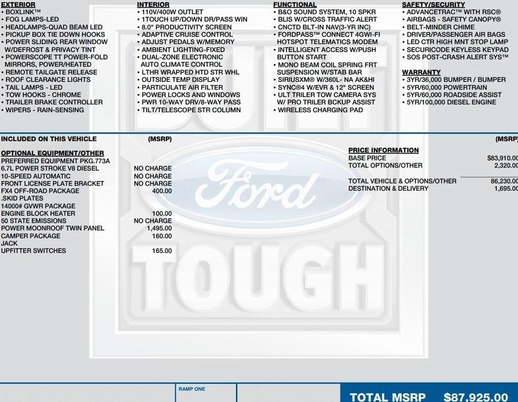 2022 Ford Super Duty F-450 DRW Platinum