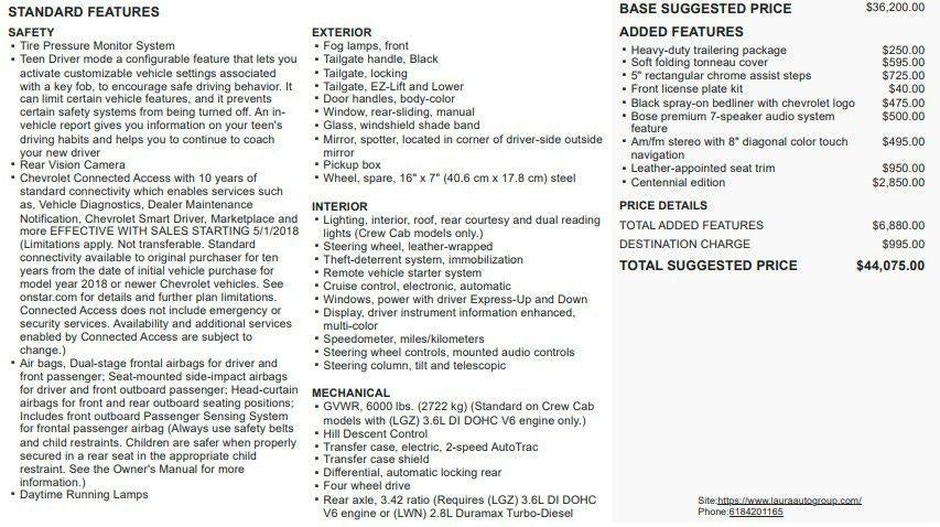 2018 Chevrolet Colorado 4WD Z71