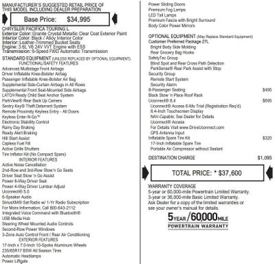 2017 Chrysler Pacifica Touring-L