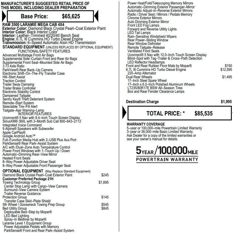 2024 RAM 3500 Laramie
