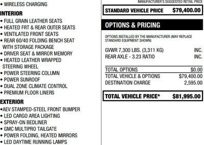 2026 GMC Sierra 1500 AT4X