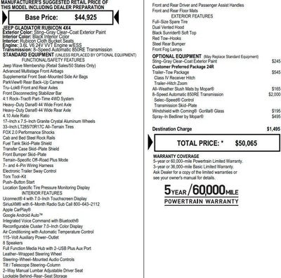 2021 Jeep Gladiator Rubicon 4x4