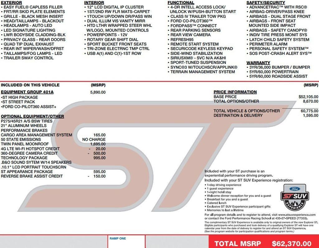 2024 Ford Explorer ST 4WD