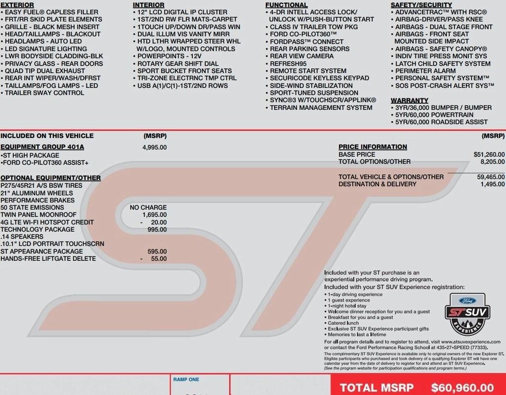 2022 Ford Explorer ST 4WD
