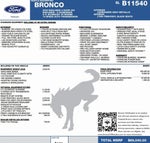 2025 Ford Bronco Badlands 4 Door Advanced 4x4