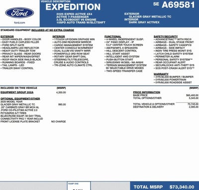 2025 Ford Expedition Active 4x4