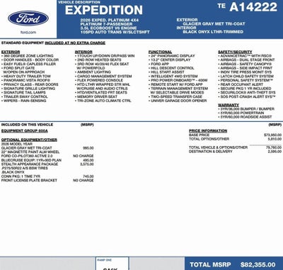 2026 Ford Expedition Platinum 4x4