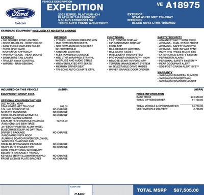 2027 Ford Expedition Platinum 4x4