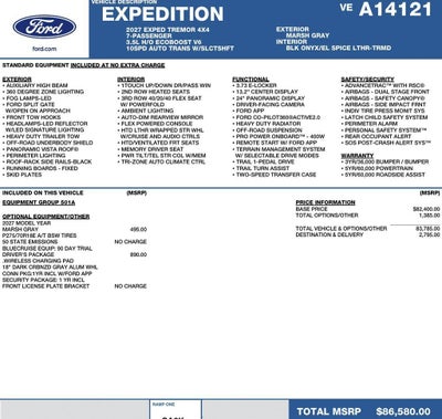 2027 Ford Expedition Tremor 4x4