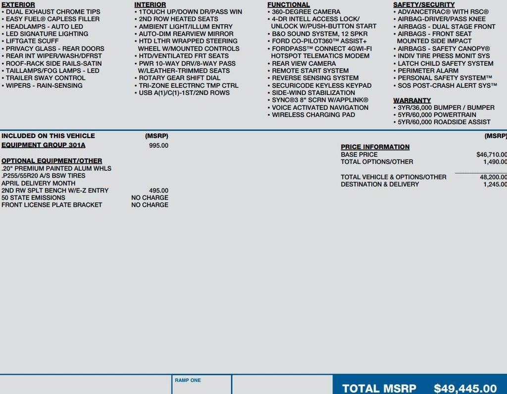 2021 Ford Explorer Limited 4WD