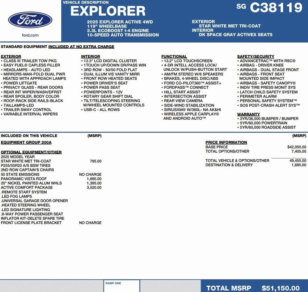 2025 Ford Explorer Active 4WD