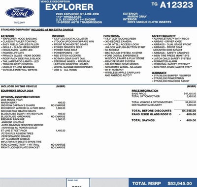2026 Ford Explorer ST-Line 4WD