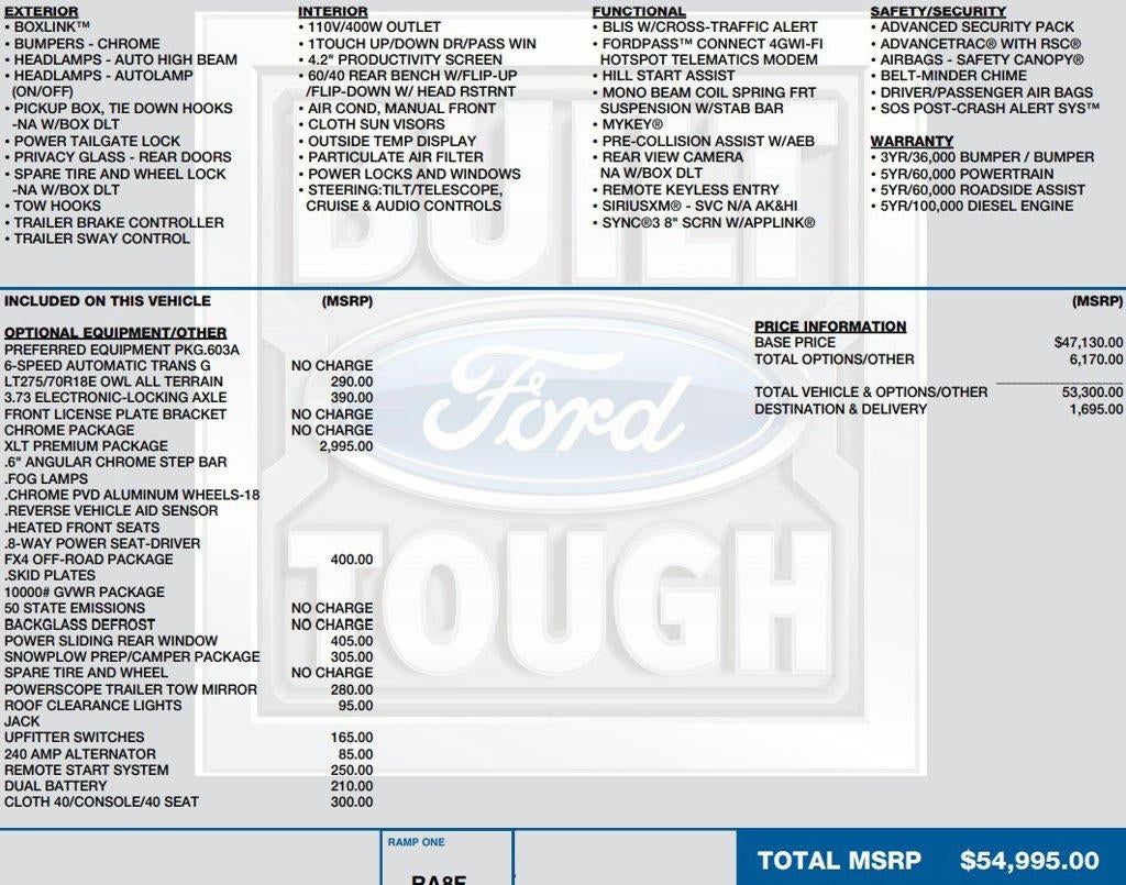 2022 Ford Super Duty F-250 SRW XLT 4WD Crew Cab 6.75' Box