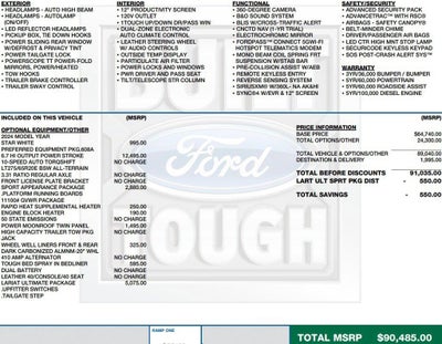 2024 Ford Super Duty F-250 SRW LARIAT 4WD Crew Cab 6.75' Box