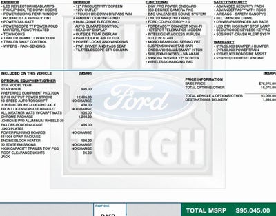 2024 Ford Super Duty F-250 SRW King Ranch 4WD Crew Cab 6.75' Box