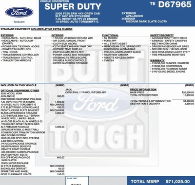 2026 Ford Super Duty F-250 SRW XLT 4WD Crew Cab 6.75' Box