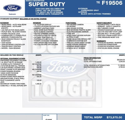2026 Ford Super Duty F-250 SRW LARIAT 4WD Crew Cab 6.75' Box