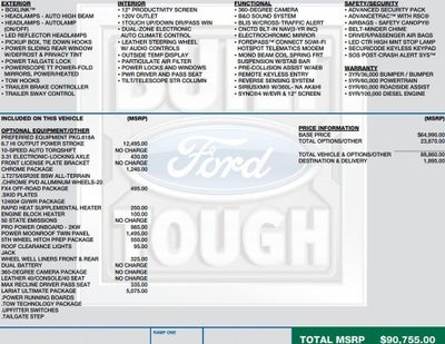 2023 Ford Super Duty F-350 SRW LARIAT 4WD Crew Cab 6.75' Box