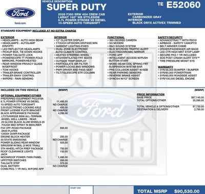 2026 Ford Super Duty F-350 SRW LARIAT 4WD Crew Cab 6.75' Box