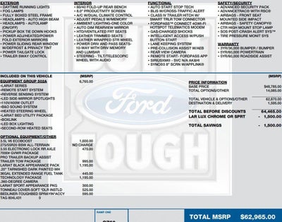 2020 Ford F-150 LARIAT 4WD SuperCrew 5.5' Box