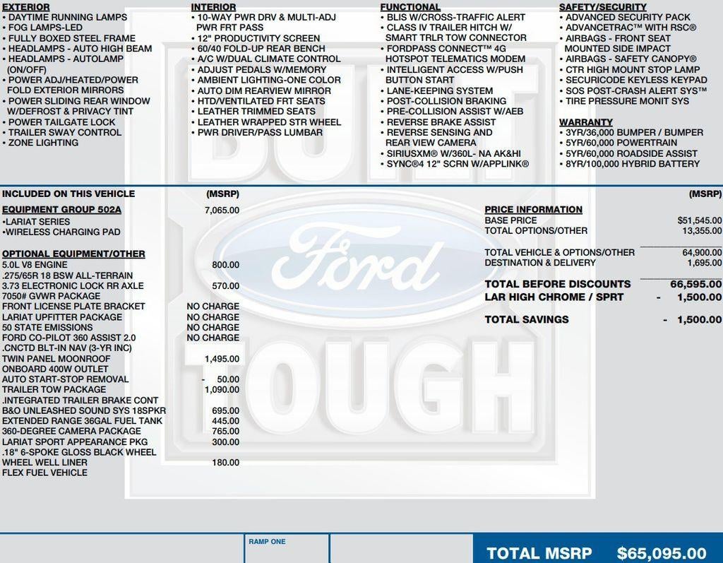 2022 Ford F-150 LARIAT 4WD SuperCrew 5.5' Box