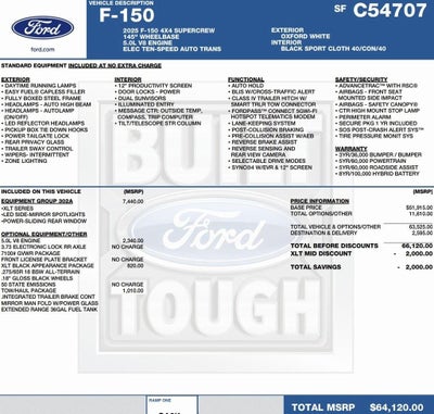 2025 Ford F-150 XLT 4WD SuperCrew 5.5' Box