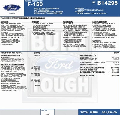 2025 Ford F-150 XLT 4WD SuperCrew 5.5' Box