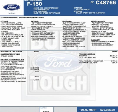 2025 Ford F-150 Tremor 4WD SuperCrew 5.5' Box