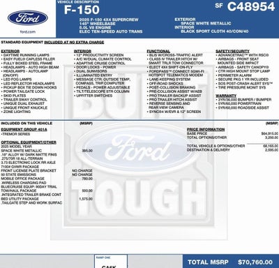 2025 Ford F-150 Tremor 4WD SuperCrew 5.5' Box