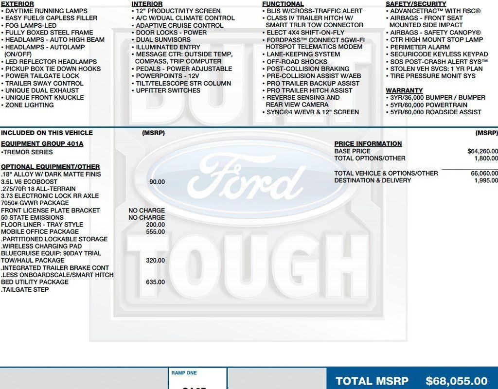 2024 Ford F-150 Tremor 4WD SuperCrew 5.5' Box