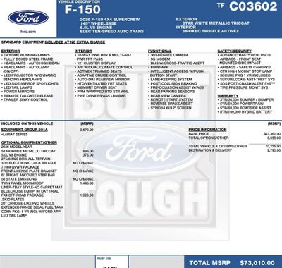 2026 Ford F-150 LARIAT 4WD SuperCrew 5.5' Box