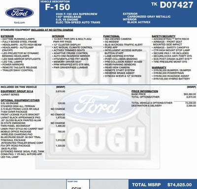 2026 Ford F-150 LARIAT 4WD SuperCrew 5.5' Box