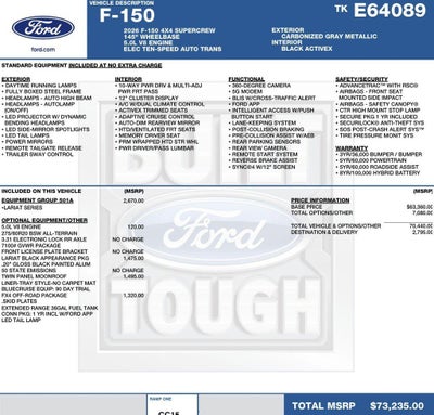 2026 Ford F-150 LARIAT 4WD SuperCrew 5.5' Box