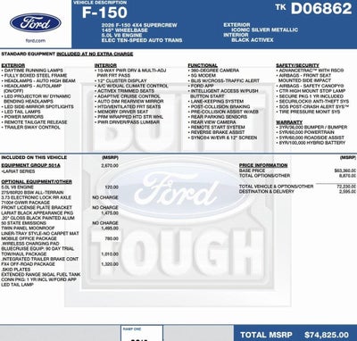 2026 Ford F-150 LARIAT 4WD SuperCrew 5.5' Box