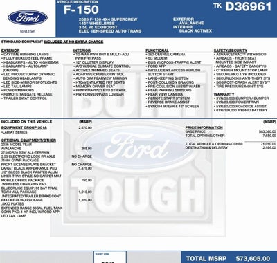2026 Ford F-150 LARIAT 4WD SuperCrew 5.5' Box