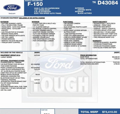 2026 Ford F-150 LARIAT 4WD SuperCrew 5.5' Box