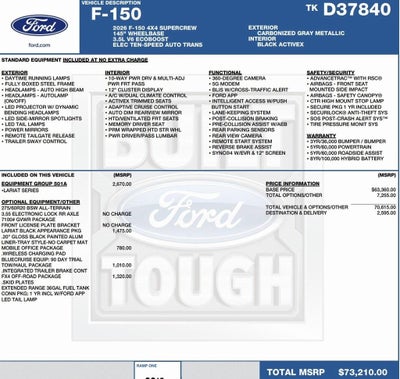 2026 Ford F-150 LARIAT 4WD SuperCrew 5.5' Box