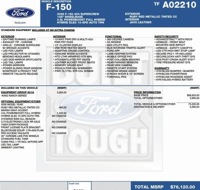 2026 Ford F-150 King Ranch 4WD SuperCrew 5.5' Box