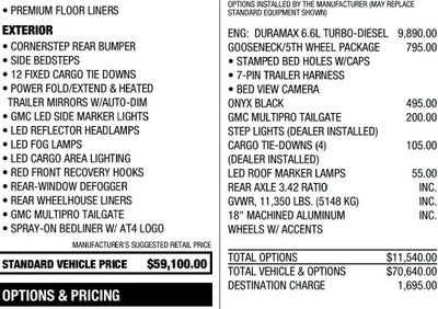 2021 GMC Sierra 2500 HD Crew Cab Standard Box 4-Wheel Drive AT4