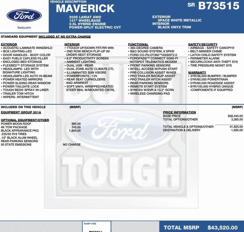 2025 Ford Maverick LARIAT AWD SuperCrew