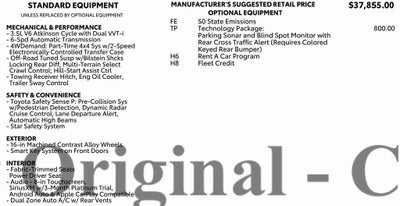 2022 Toyota Tacoma 4WD 4WD SR Double Cab 5' Bed V6 AT (GS)