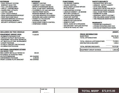 2020 Lincoln Aviator Reserve AWD