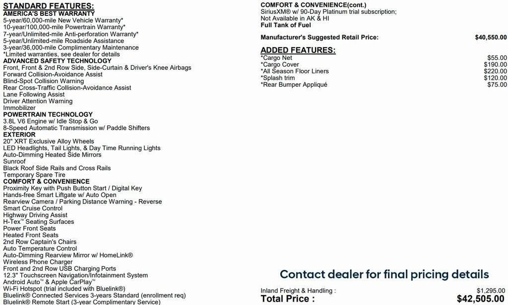 2023 Hyundai PALISADE XRT FWD