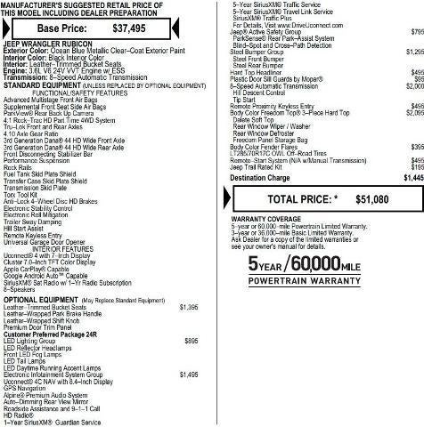 2018 Jeep Wrangler Rubicon 4x4