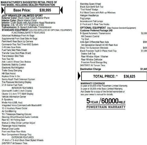 2018 Jeep Wrangler Unlimited Sport 4x4