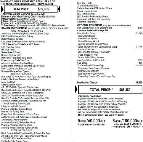 2023 Jeep Wrangler 4xe Sahara 4x4