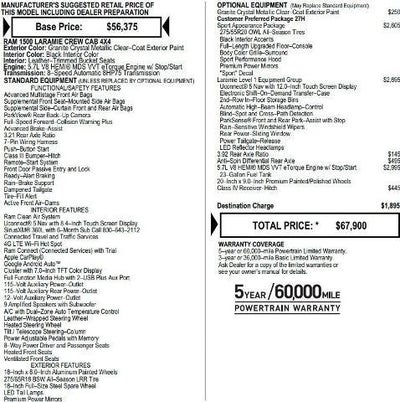 2023 RAM 1500 Laramie 4x4 Crew Cab 5'7" Box