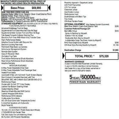 2025 RAM 1500 RHO Crew Cab 4x4 5'7' Box