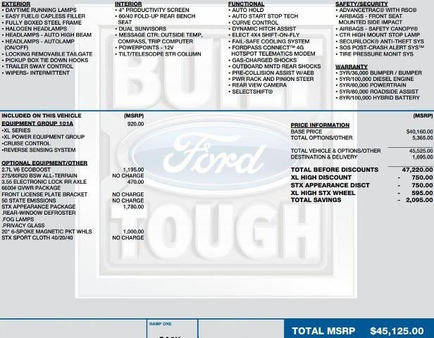 2021 Ford F-150 XL 4WD SuperCrew 5.5' Box