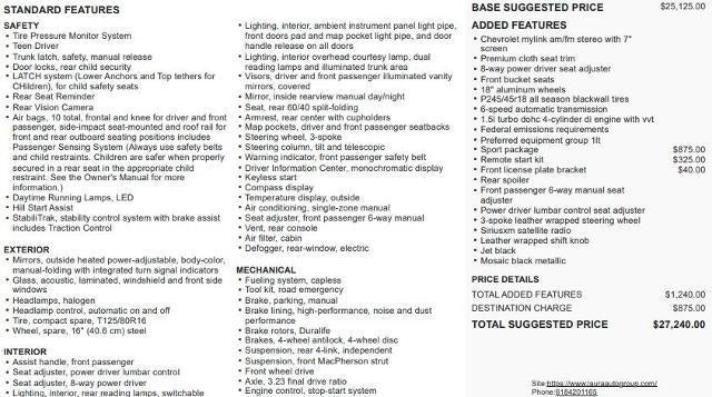 2017 Chevrolet Malibu 1LT